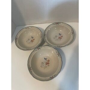 3 International Table works Goose and Cherries Marmalade Bowls Japan